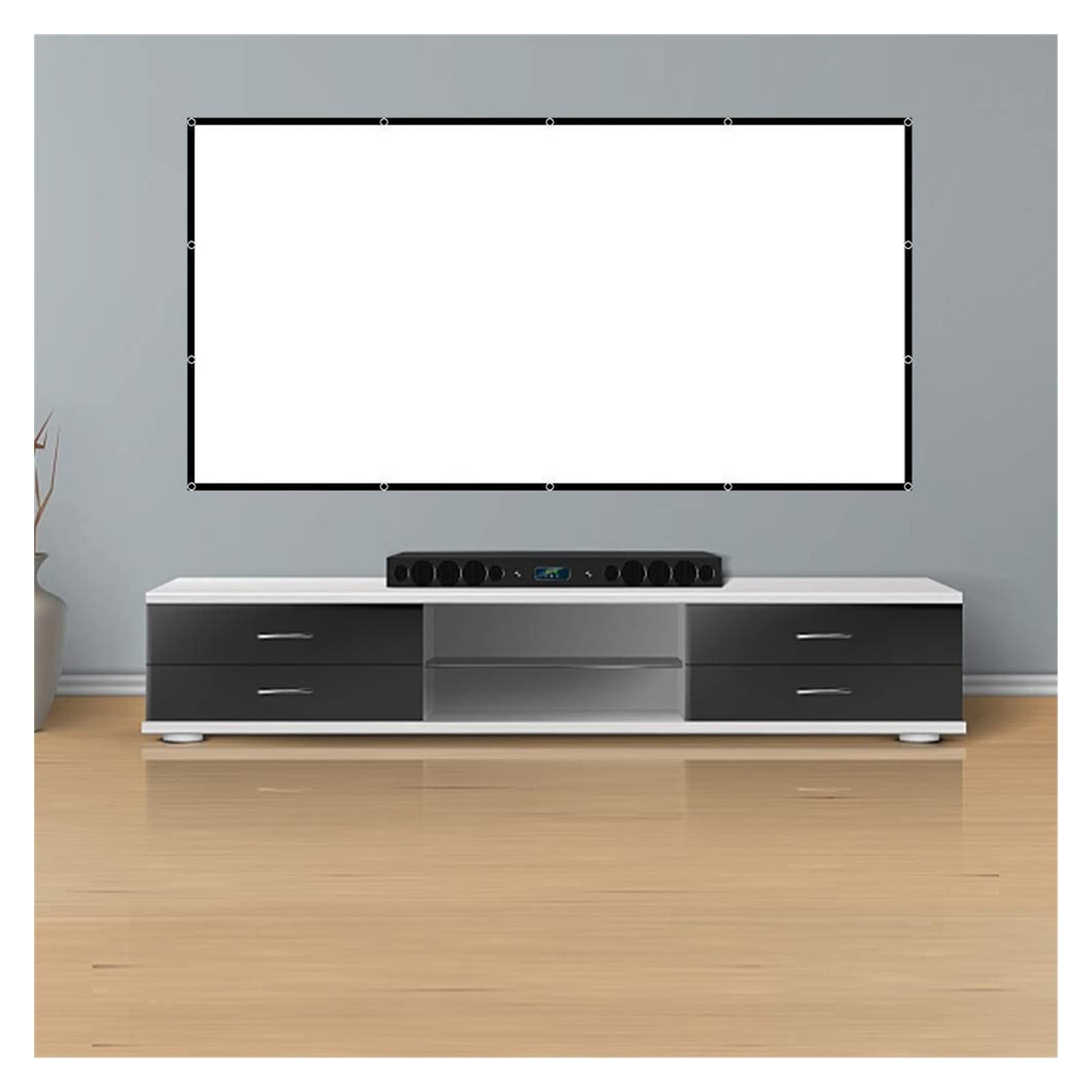 Amazon.co.jp: 60-200 インチ ポータブル 折りたたみ式 プロジェクター