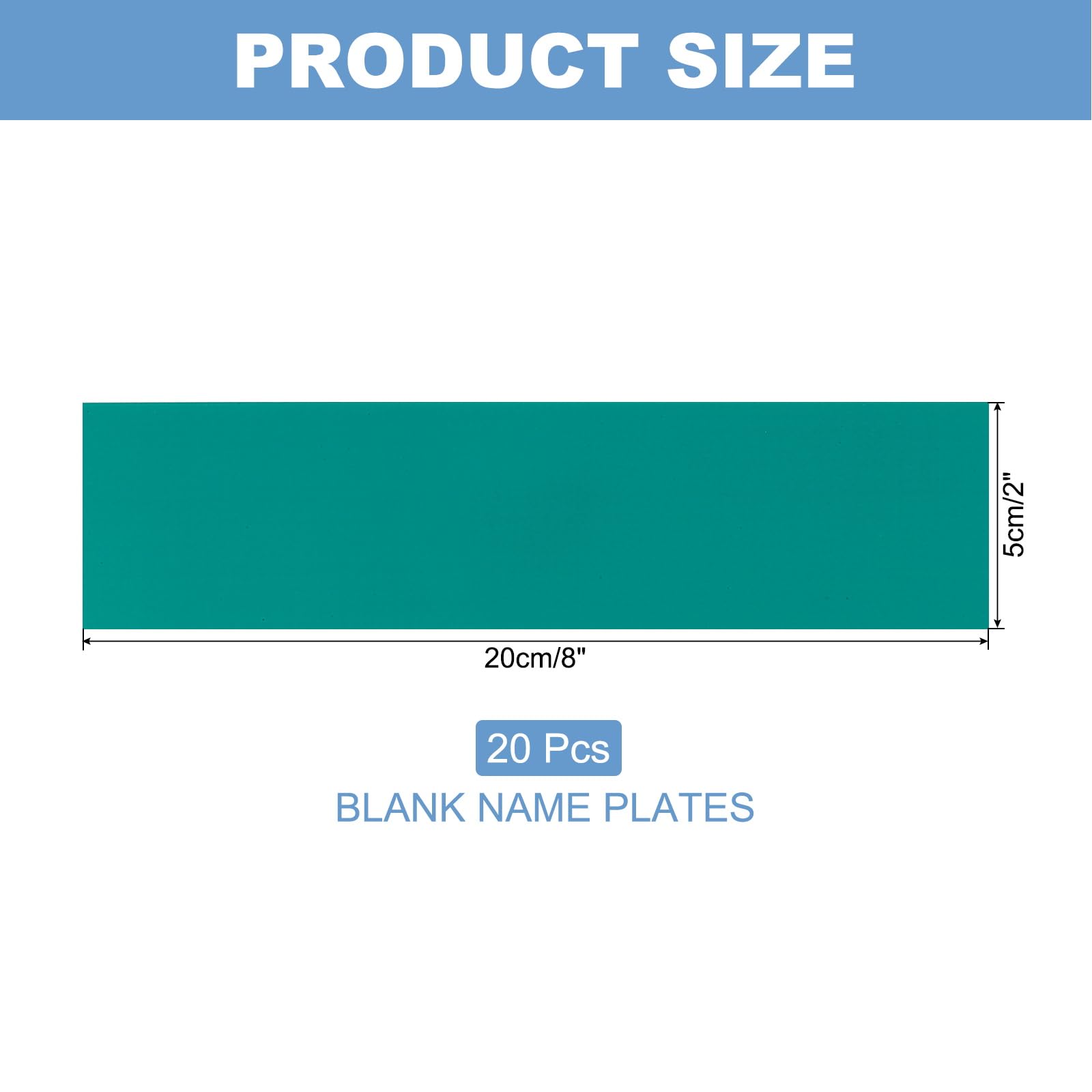 PATIKIL 8"x2" Blank Name Plates - Image 2