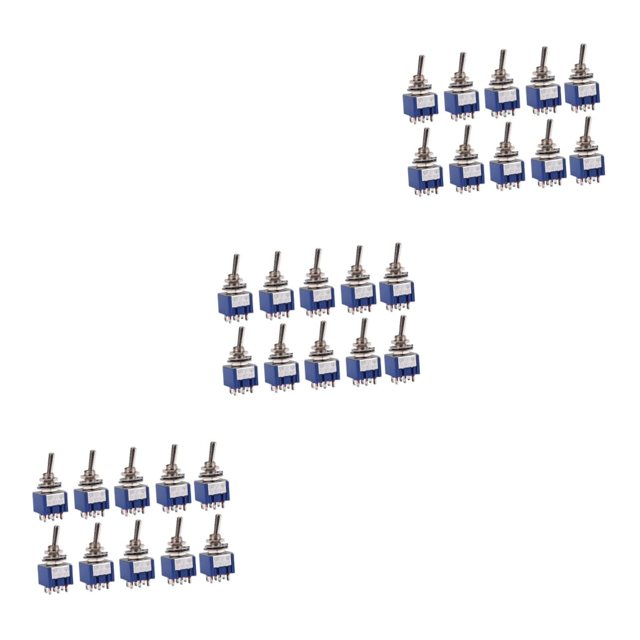 Gatuida 60stücke Fuß Spdt Kippschalter Blau Gitarre Geeignet Für Pickup-auswahl Latching Funktion Zuverlässig Für Licht Und Motorsteuerung