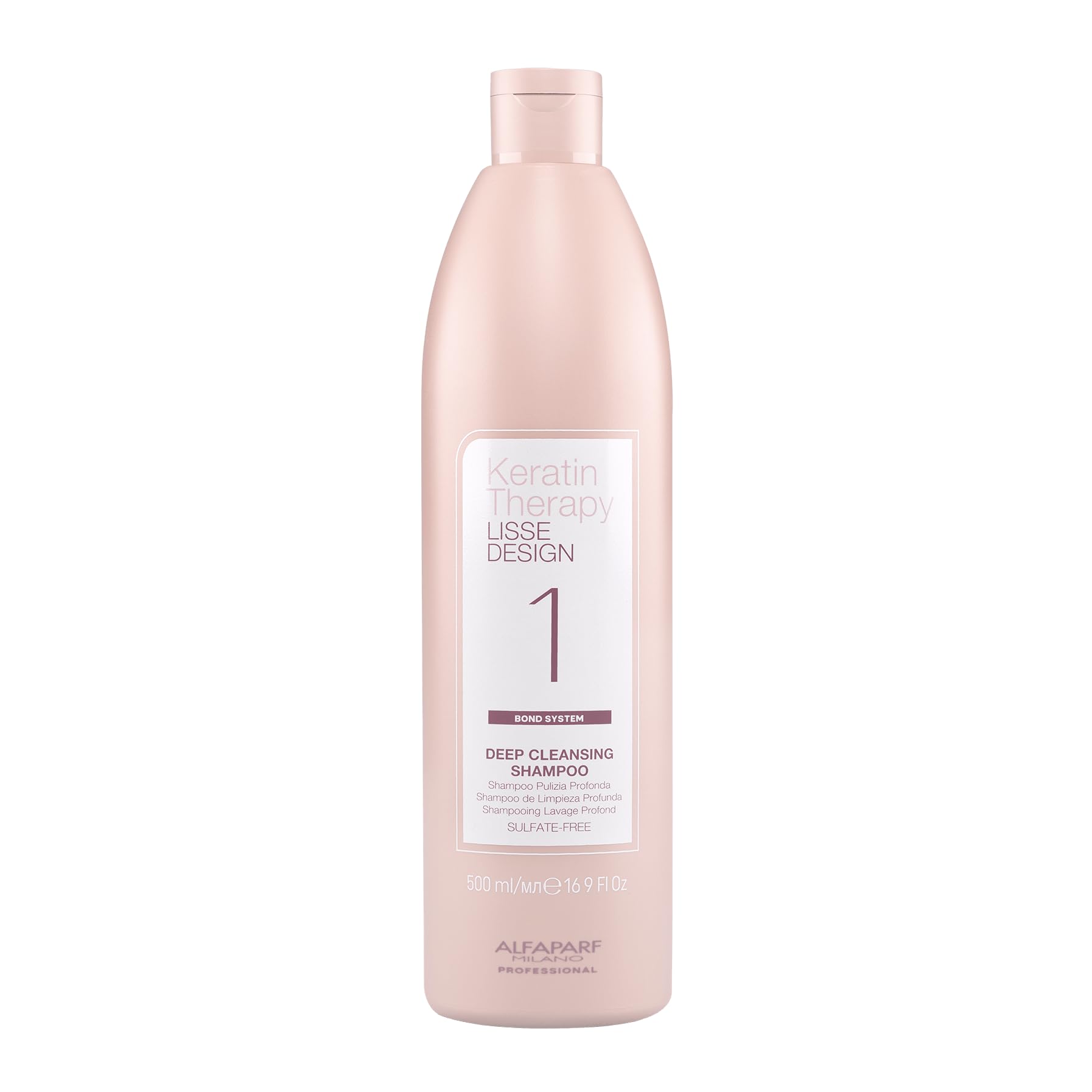 ALFAPARF Lisse Design Keratin Therapy Shampoo 500ml + Smoothing Fluid 500ml + Detangling Cream 150ml + Mask 500ml