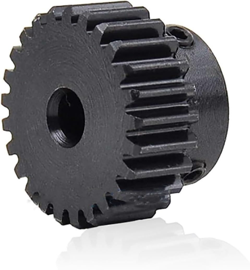 Motorritzel, Getriebe, Motorritzel, Zahngetriebe, 1 Stück, Ritzel, Stirnrad, 1 Modul, 20T, 23T, 25T, 29 Zähne, Stirnradgetriebe, 1 m, 27 Zähne, 45 Stahl, Schwärzung, mechanisches Getriebe, Stirnrad (1