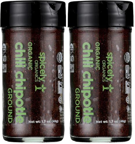 Spicely Organic Chili Chipotle Powder 1.70 Ounce Jar Certified Gluten Free (Pack of 2) image 4