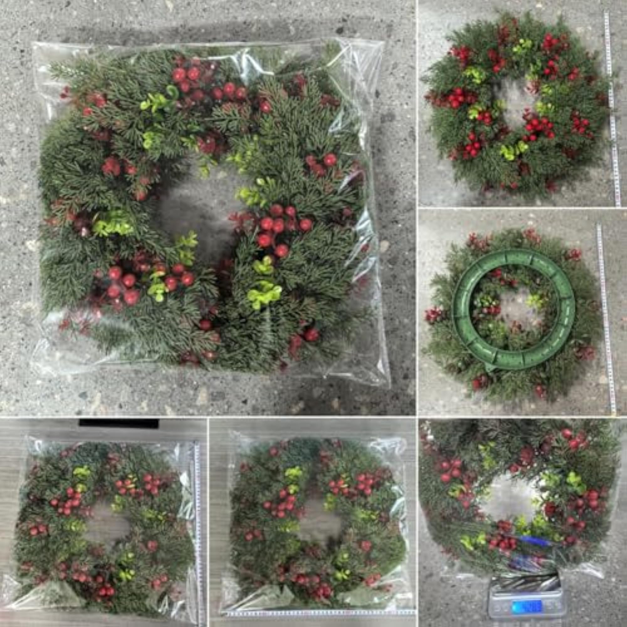 Red Berries Christmas Wreath for Home Decor