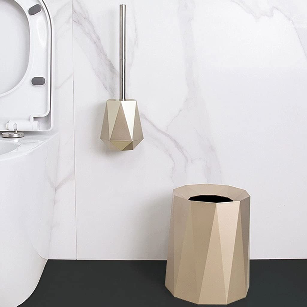 Escobilla Baño/Escobilla y Portaescobillas de Baño Escobilla de baño Vertical montada en la pared, soporte de mango largo, escobilla de baño, escobilla de baño de bonito diseño, juego creativo de esco