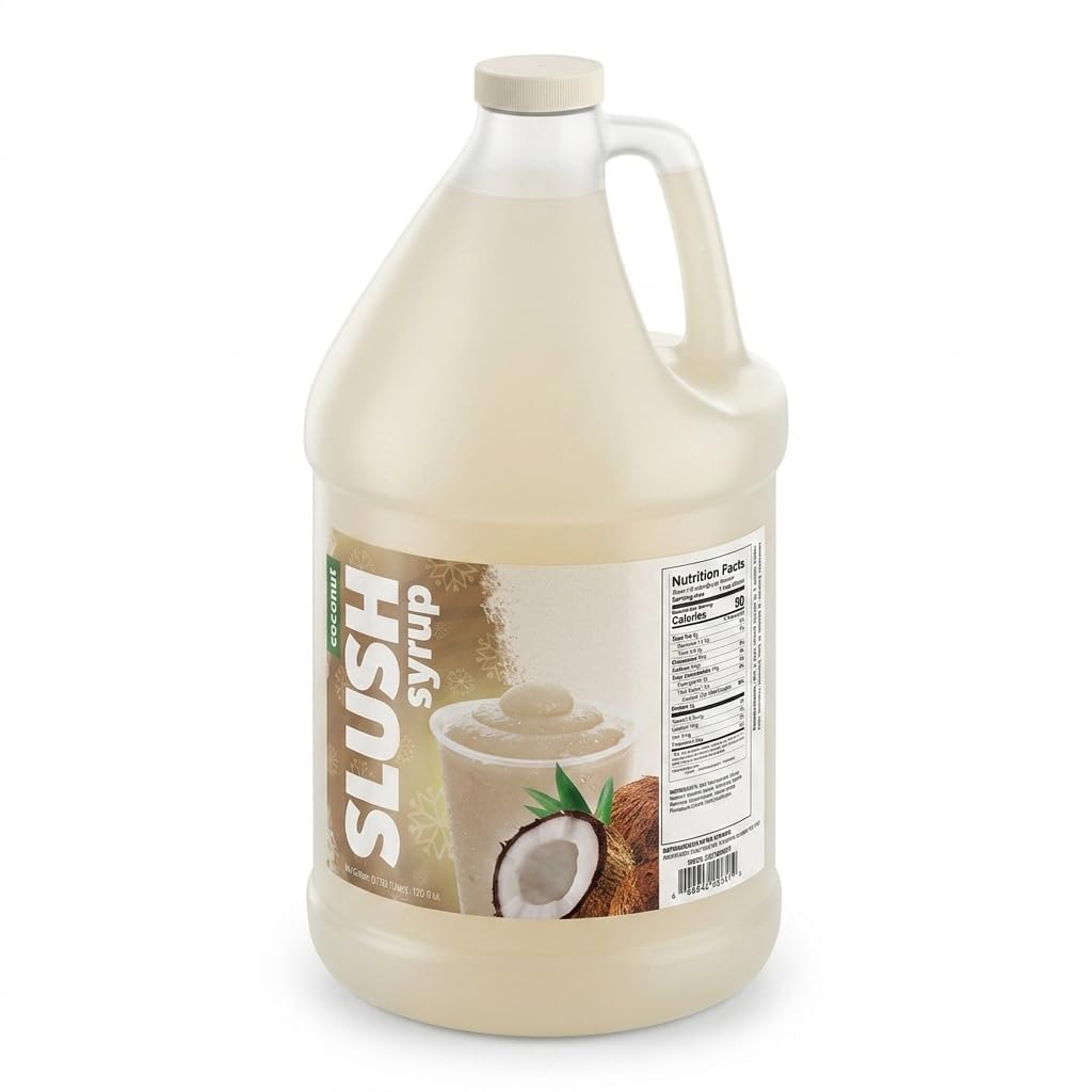 Slushy Mix Concentrate 1 Gallon by TableTop King – 128 Fl Oz (Pack of 4), Pack of 4