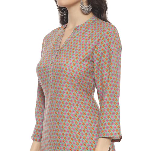 Image of Rangriti Green Rayon Staight Kurta for Women