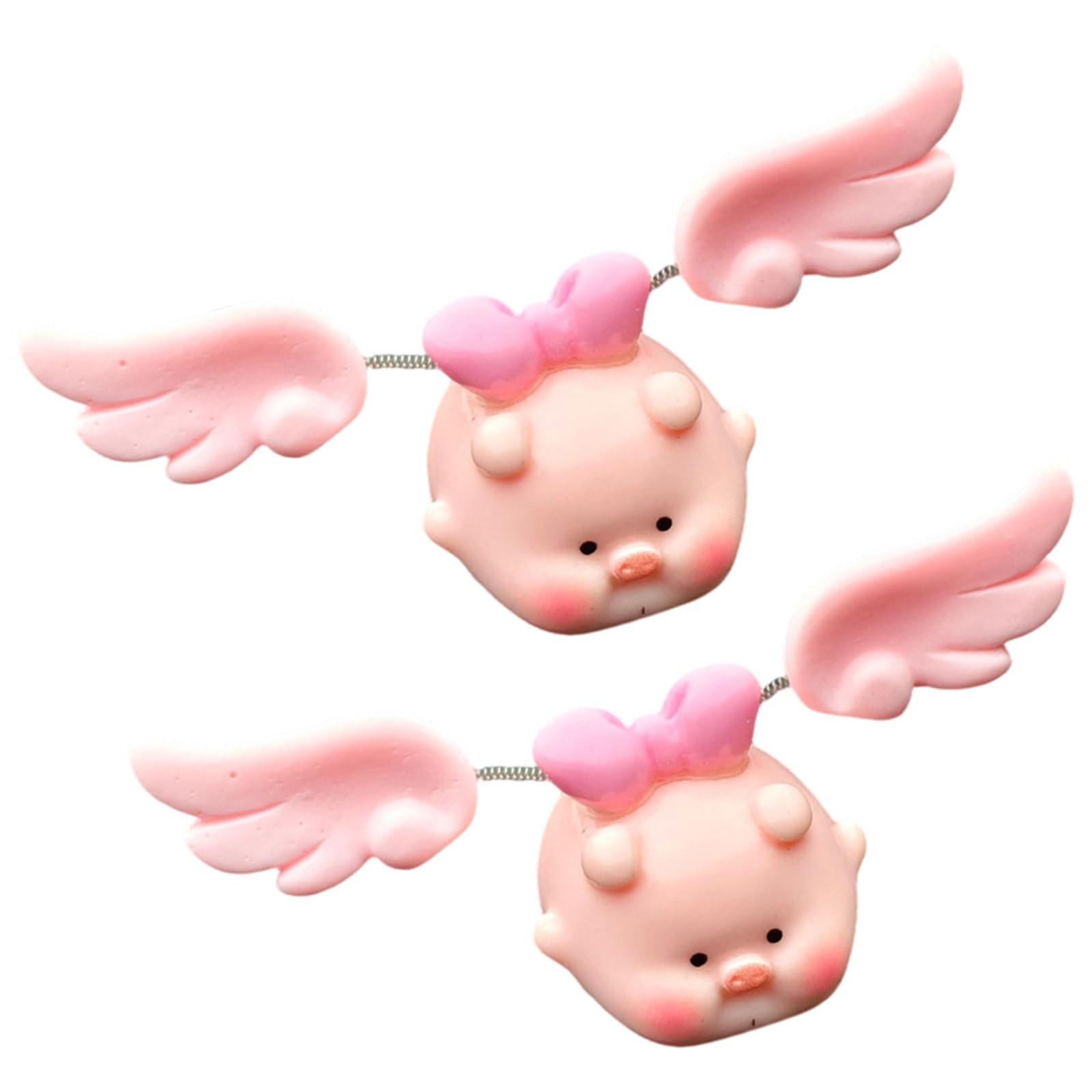 COOLHOOD Swing Pigs Statue Miniature Wobbling Shaking Animal Figurine for Vehicle Interior Decors and Offices Desk Accessories Pigs Car Decoration