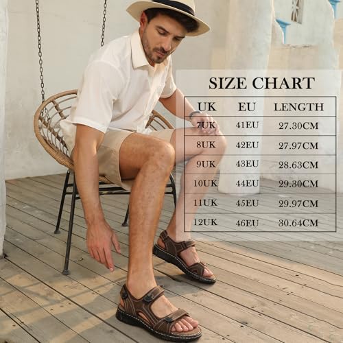Image of Mens Leather Slides Sandals Summer Outdoor Cushioning Casual Lightweight Sandals