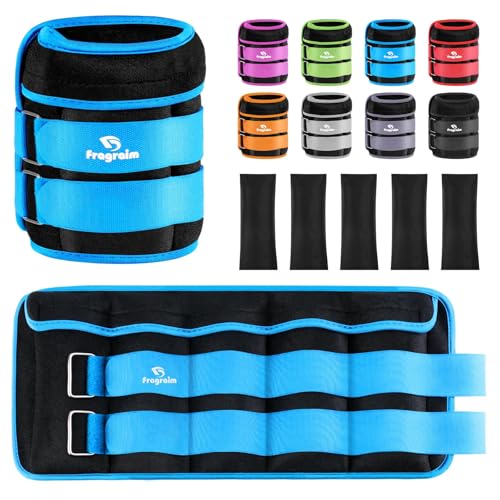 Image of Fragraim Adjustable Ankle Weights 1-3 /4 /5 /6 /8 /10 /12 /15 /20 LBS Pair with Removable Weight for Jogging, Gymnastics, Aerobics, Physical Therapy
