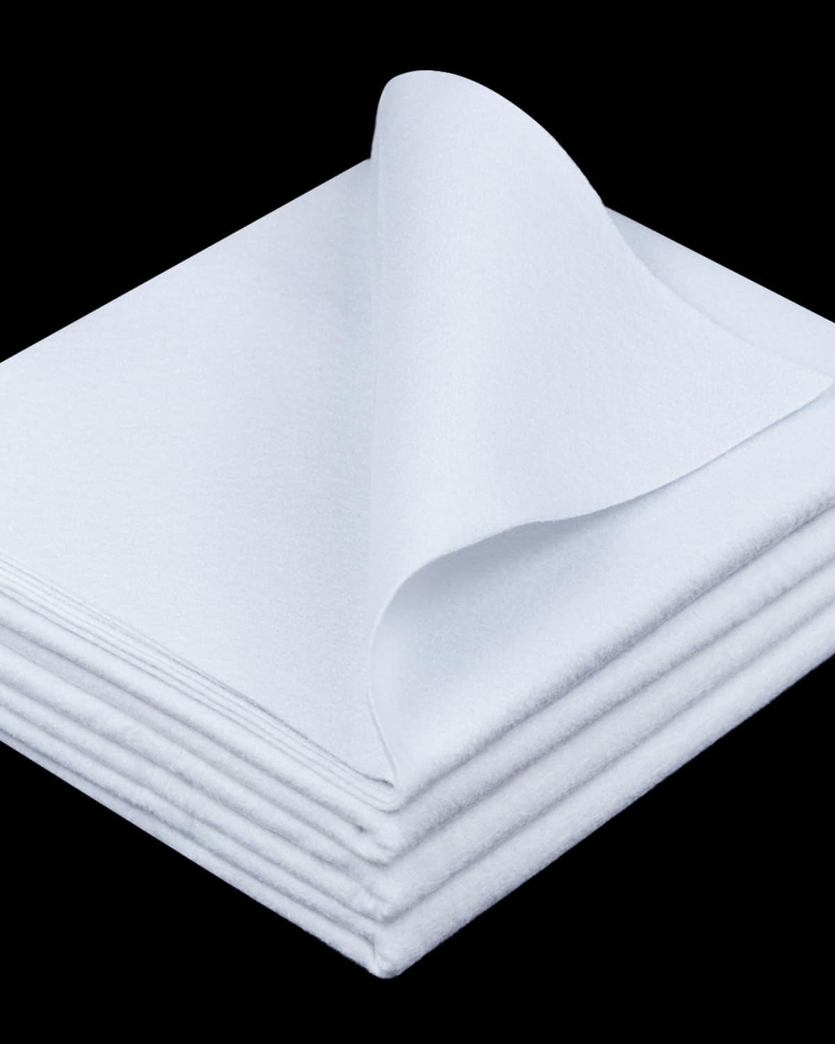 PLANTIONAL Iron-On Fusible Fleece Interfacing: Medium Weight One-Sided Loft Iron On Fusible Fleece White for Quilting Tote Bags and Home Decor