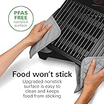 Hamilton Beach Electric Indoor Searing Grill with Viewing Window & Adjustable Temperature Control to 450F, 118 sq. in. Surface Serves 6, PFAS-Free Removable Nonstick Grate, Stainless Steel - Image 4