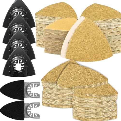 Patins de ponçage universels abrasifs triangulaires auto-agrippants x206