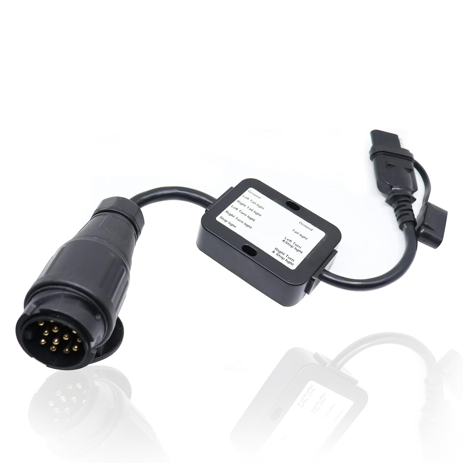 US to EU Trailer Light Converter, Trailer Connector European 13?Pin to American 4?Pin Taillight Circuit Wiring Adapter Trailer Light Converter Plug and Play Trailer Plug and Play