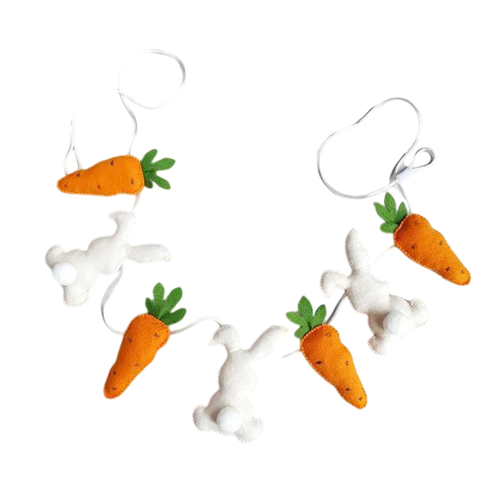 HZBB Rabbits Carrot Hanging Ornament Spring Holiday Hanging Decoration for Home Decoration Spring Party Classroom Themed Wall Pendant