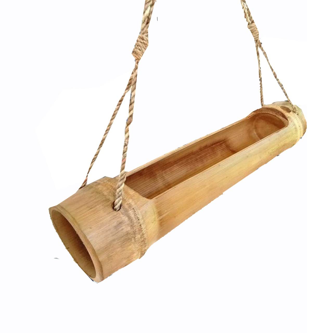LIVEONCE 100% Natural Bamboo Single Layer Open Feeder Horizontal Hanging Outdoor Birds Feeder for Birds (Pack of 1) (B0B4DZRPJ2) Amazon Price History, Amazon Price Tracker