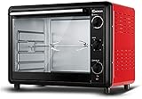  Four électrique multifonction 60 litres fourchettes rotatives domestiques contrôle de température indépendant grande capacité Mini fours