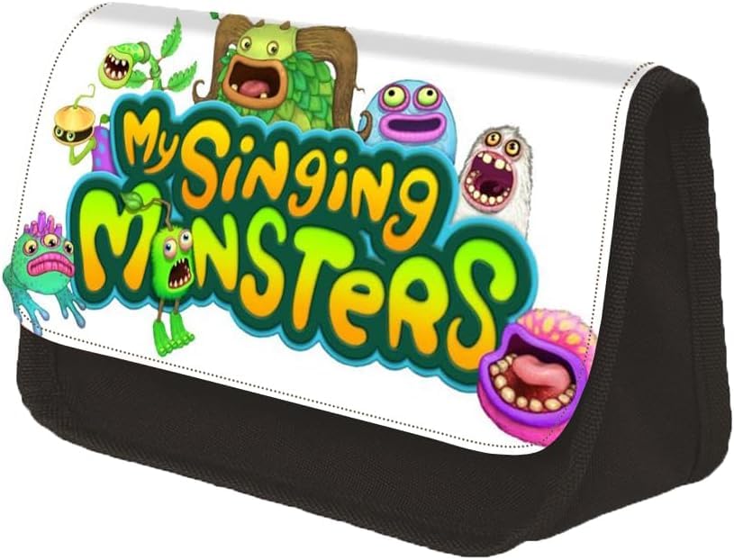 CAIYLAI My Singing Monsters Fashion Stationery Pencil Case for Girls/Boys Schooler Gift, Teenager Anime Large Capacity 2 Zip Compartment Back to School Pen Bag (My Singing Monsters Pencil Case - 05)