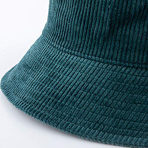 Babyhuih Winter Warm Bucket Hats Corduroy Velvet Bucket Fisherman Hat Ribbed Fisherman Cap For Women Men, Bg, 7-7 1/8 #TOP3