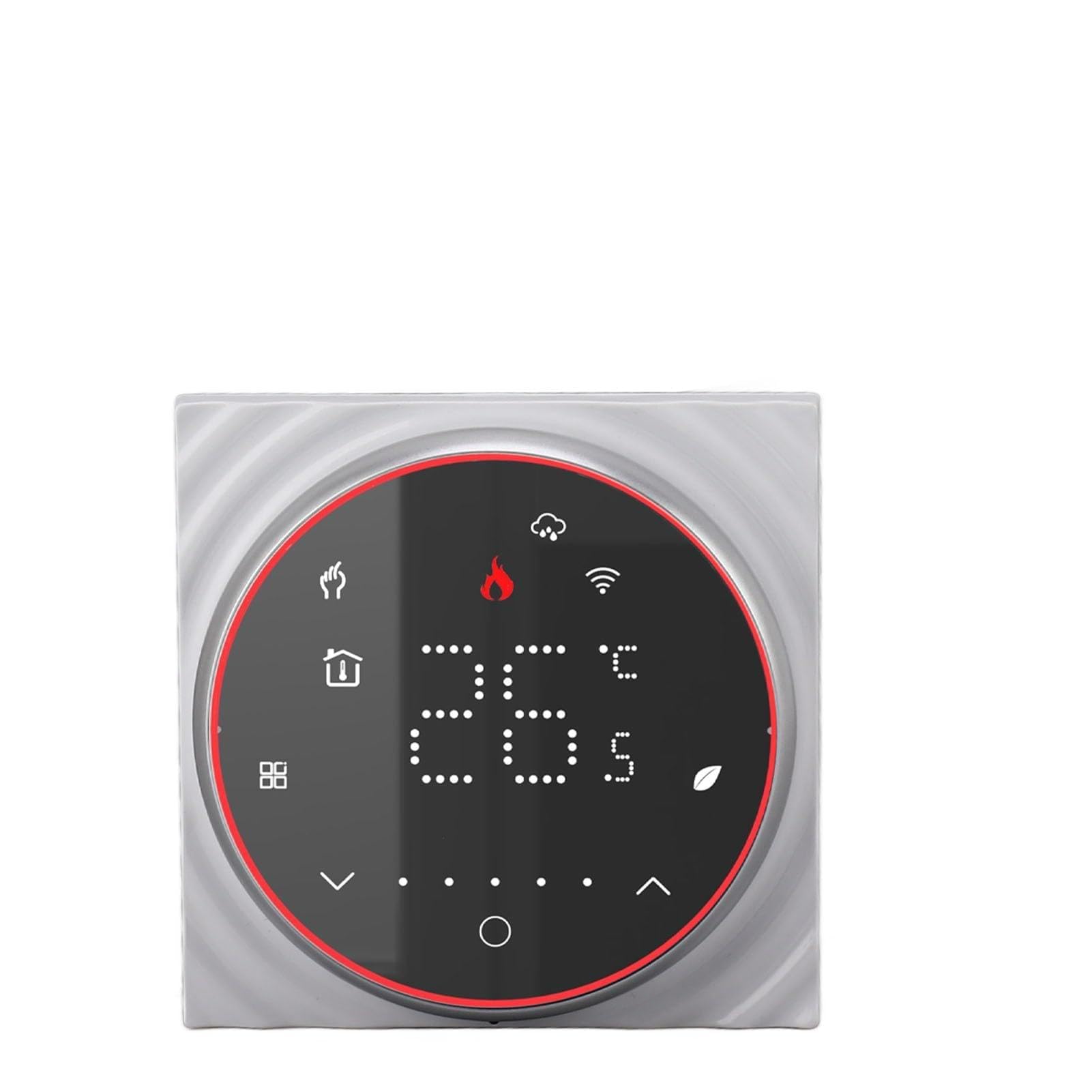 Termostato WiFi Inteligente Control de Voz de Alta Precisión para Calefacción del Hogar CA 95V-240V Programable de bajo Consumo 1 Unidad (Negra)