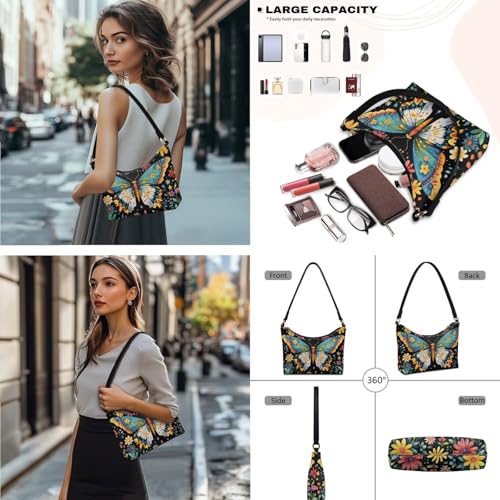 Womens Underarm Purse Top-Handle Shoulder Bag with Wallet Pu Leather Hobo Bag Purse Clutch Handbags3