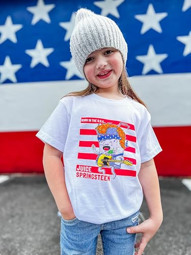 Juice Springsteen Kids Tee, 100% USA Cotton, Unisex-Kids, Classic American Rock Tees2