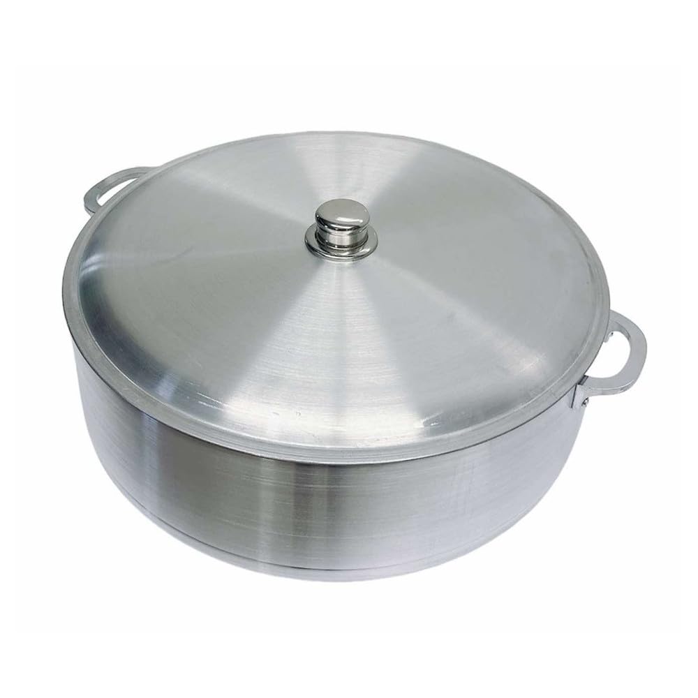 20 Qt Aluminum Caldero Cookware Pot Dutch Oven With Lid Satin Finish