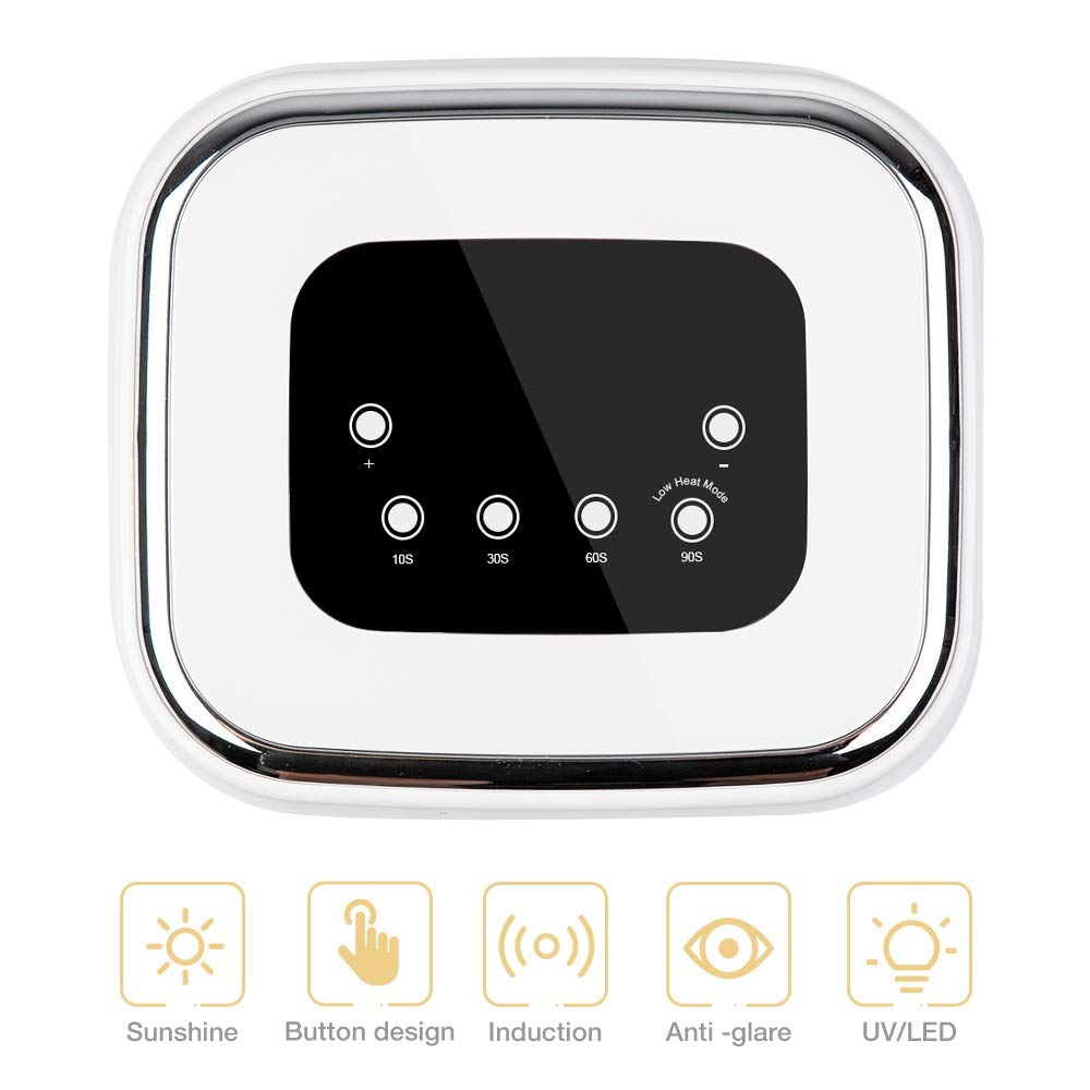 FAXIOAWA Lampada per Unghie per Lettore 99W Asciuga Smalto per Unghie 42 LED Lampada per polimerizzazione Unghie Lampada LED con rilevamento Automatico per Unghie Lettore Musicale