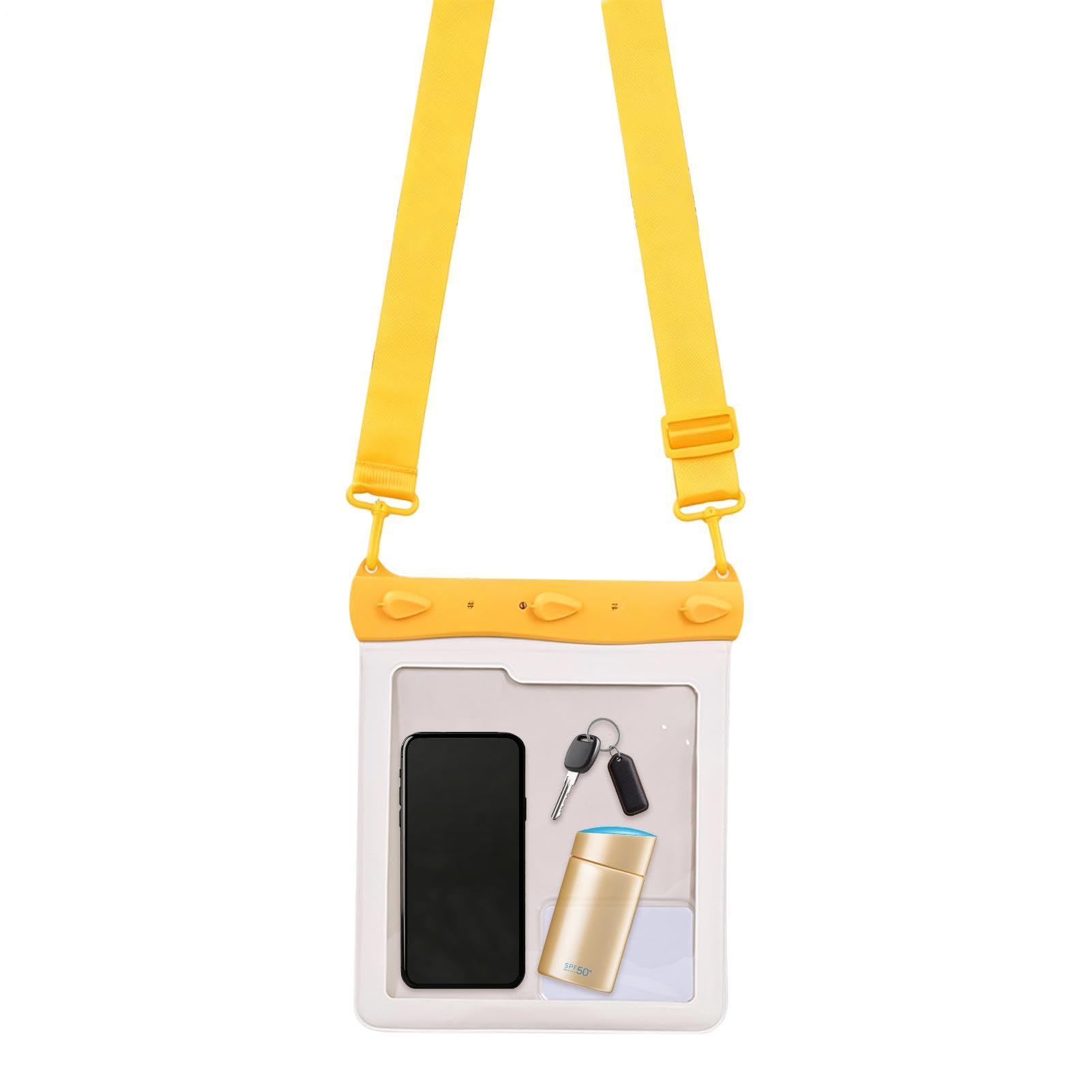 Custodia Impermeabile Telefono Cellulare Grande Borsa a Tracolla con Touch | Borsa Subacquea per Smartphone per Crociera, Viaggi, Mare, Piscina, Rafting, Immersioni, Snorkeling e Sport,