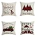 Christmas Pillow Case, Dekoracje Świąteczne Poduszki Pokrowce, Poduszki Pokrowce Śniegu Xmas Drzewo Renifer Rzuć Poduszki Pokrywa Przypadki Poduszki Do Home Office Sofa Bed Christmas Party Decoration