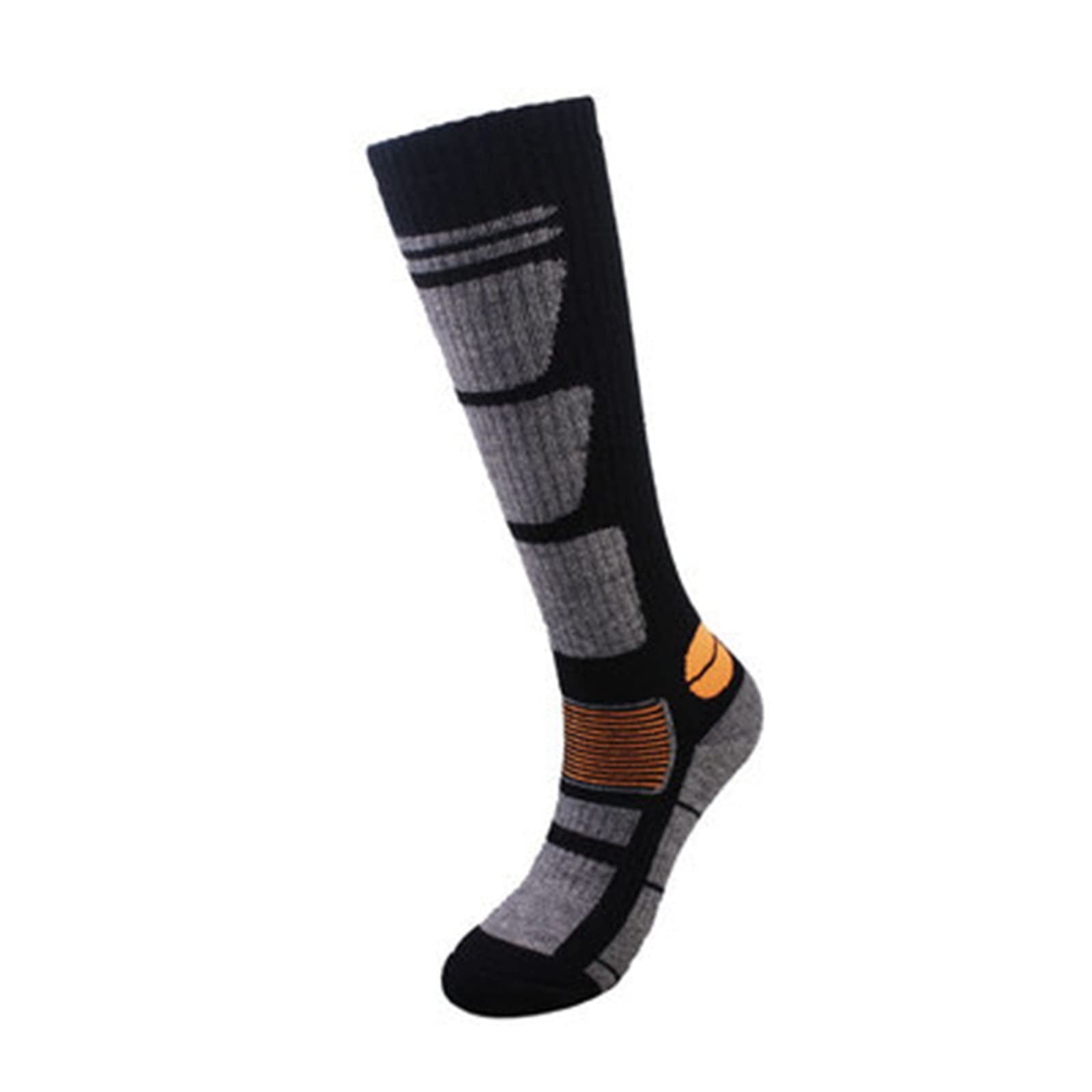 SuDeLLong Men Women Ski Socks Ski Socks Winter Thick Socks High-tube Hiking Socks (Color : Coffee, Size : Medium)