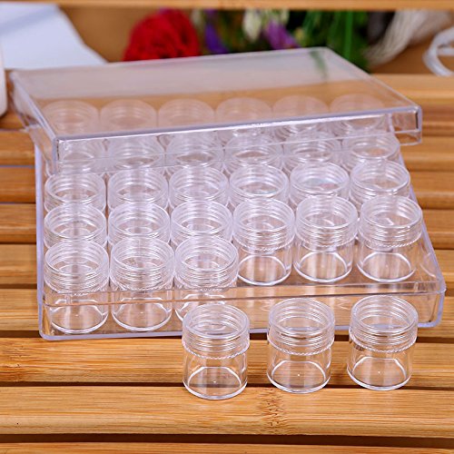 Rokoo 30 Grilles Diamant Broderie Boîte De Rangement Diamant Peinture Accessoires Boîtes Cas De Point De Croix Outils