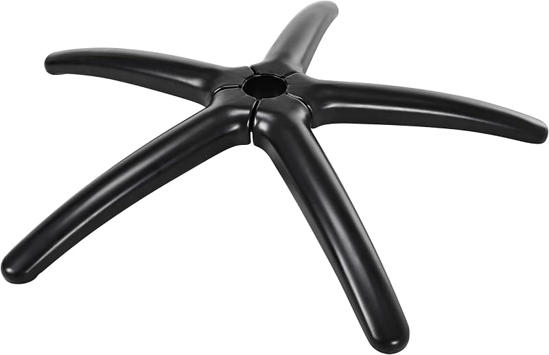 Frassie 28 Inch Heavy Duty Office Gaming Chair Metal Base Replacement Part, Wide Legs Computer Desk Chair Base