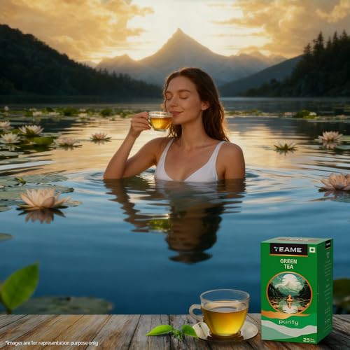 Image of TE-A-ME Green Tea Bags - 25 Bags (Pack of 2) | Pure Green Tea | Green Tea Bags | GreenTea