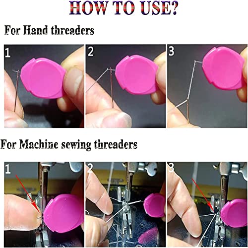 Image of VOIISH Needle Threader Sewing Small Tools Arts DIY Easy Hand Sewing Fast and Precise Ideal for Needlework (Pack of 4)