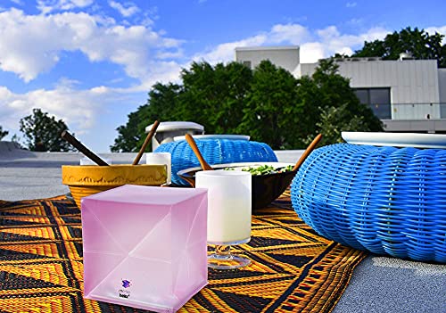 Solight Design SolarPuff Helix, Outdoor Portable Waterproof Solar-Powered Light, Multicolor, 1 Each