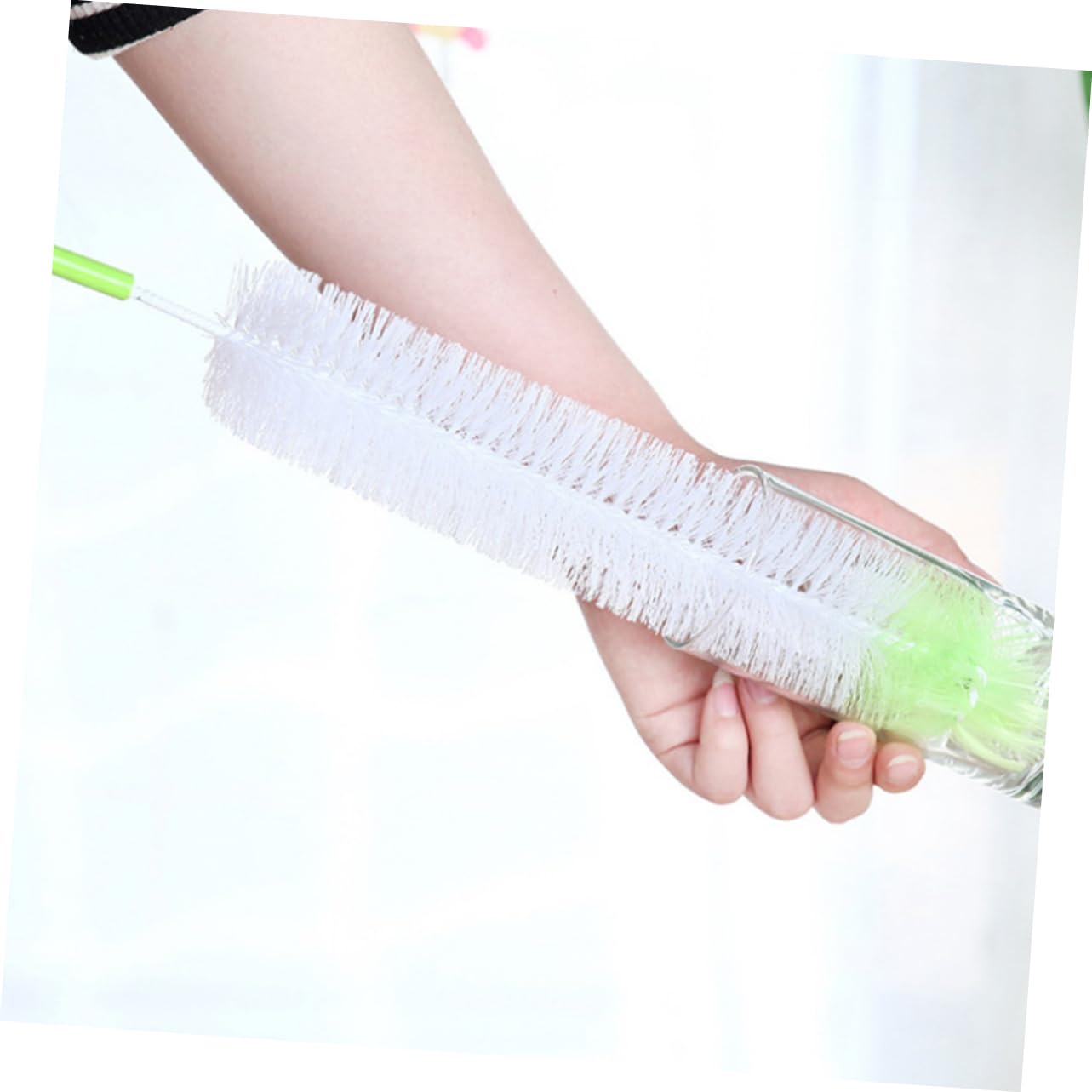 FOMIYES Long Handle Kitchen Sponges 3pcs Glass Cup Bottle Brush Sponges for Cleaning Random