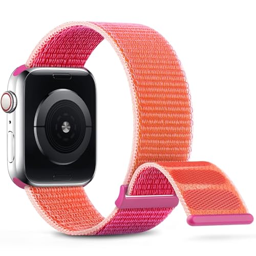 BNCXMO Nylon Sport Band compatible con banda 38 mm 40 mm 41 mm 42 mm 44 mm 45 mm Women Men Correa trenzada Compatible para iWatch Series 8/8/7/6/5/4/3/2 SE