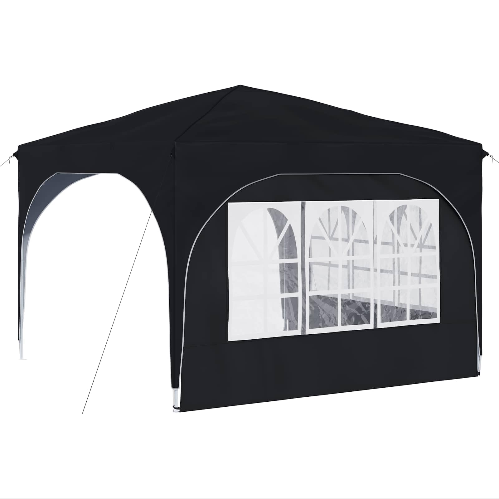 Składany namiot typu Pop-up 290 x 290 x 245 cm antracyt Oxford 210D z torbą