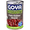 Goya Foods Organic Dark Red Kidney Beans, 15.5 Ounce (Pack of 24)