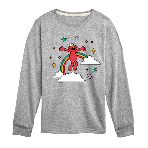 Sesame Street - Elmo with Rainbow - Toddler and Youth Long Sleeve T-Shirt