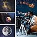 Telescope for Adults Astronomy, 70mm Aperture 300mm Focal Length Portable Astronomical Telescope for Beginners Age Over 8 Years Old with Wireless Remote Carry Bag Tripod, Space