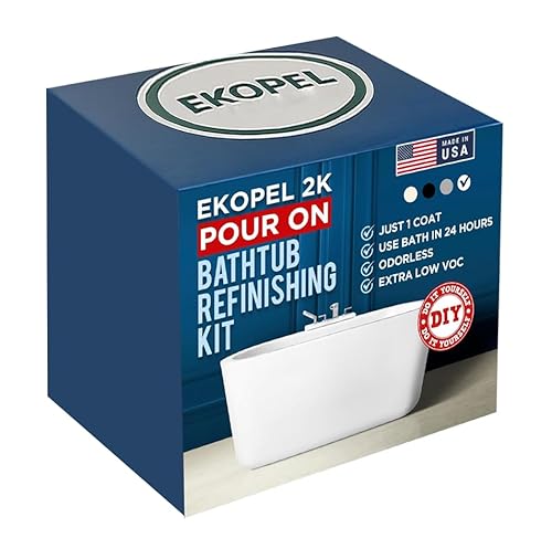Ekopel 2K Bathtub Refinishing Kit - Pour On Bathtub Paint