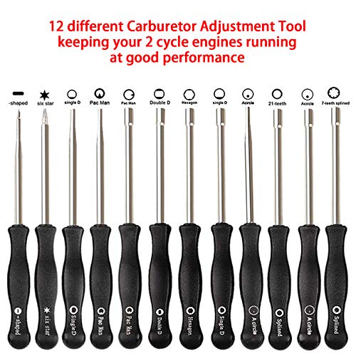 MOTOALL 12 PCS Carburetor Adjustment Tool Carb Adjusting Kit