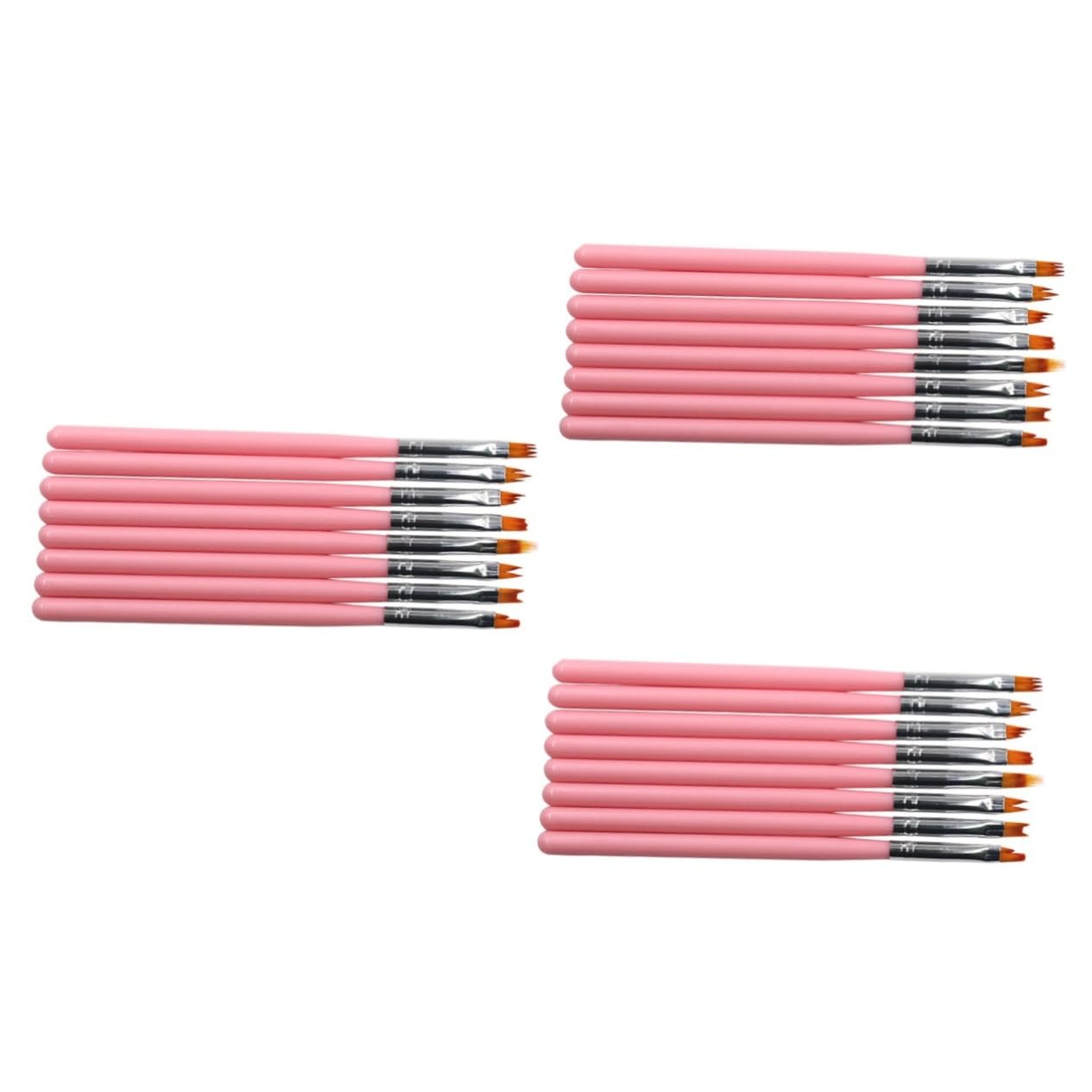Healeved 24piezas Pinceles De Uñas Mango Para Manicura Herramientas De Arte De Uñas Para Uso Profesional y Casa