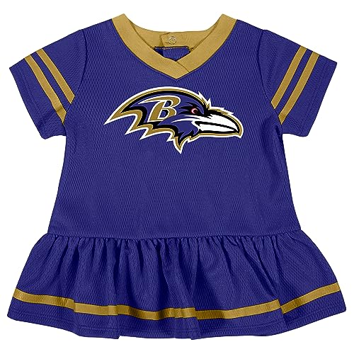 Image of Gerber NFL Baby Girls Jersey Dress and Diaper Cover