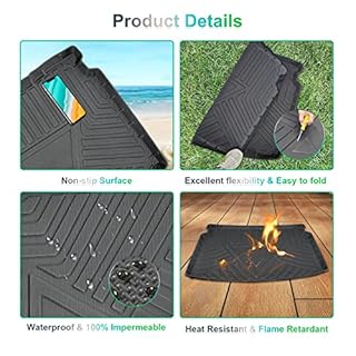 GAFAT J eep Compass II MP 4XE Hybrid Facelift 2017-2024 2025 Tappetino per Bagagliaio, Compass Tappetini con Bordo Alto, Originale TPE, Compatibile con Accessori Jeep Compass 2023