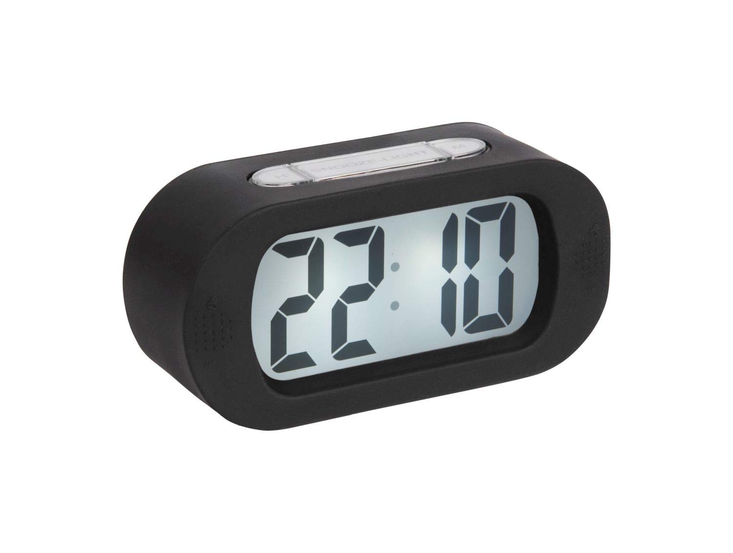 KarlssonRubber Clock - Silicone - Black - H7 x W14 x D5 cm