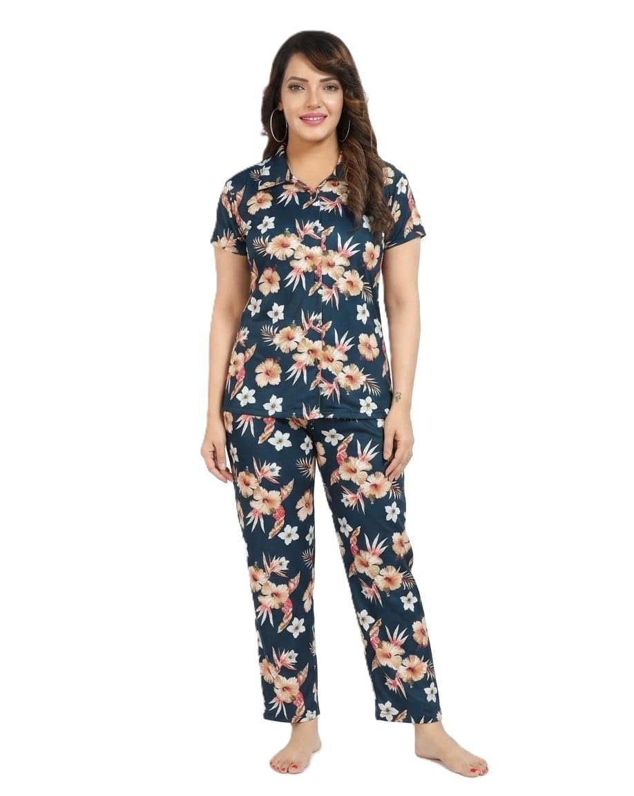Sleep Well Nightsuit for Women Comfortable Soft Touch Fabric NightDesign Set Daily Casual Use-picture-23