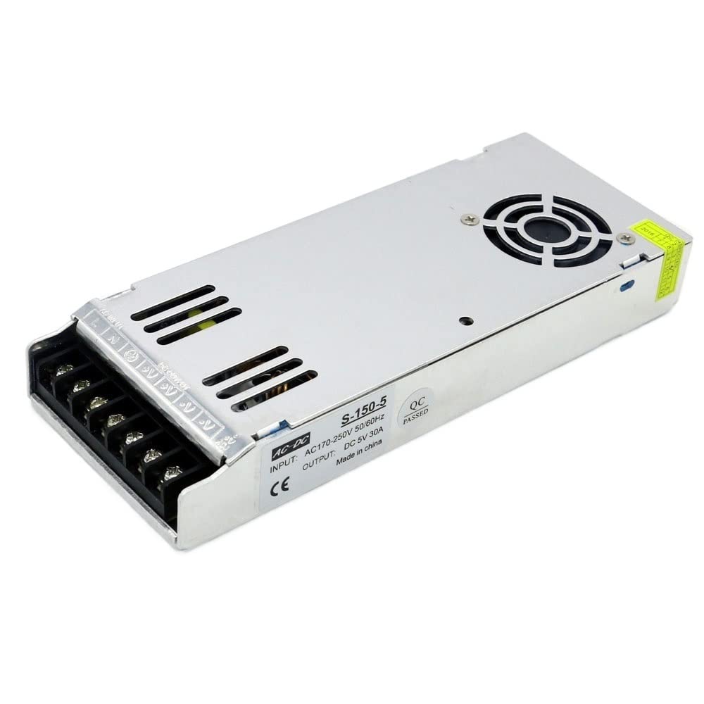 Alimentatore Interruttore Autista 5V 30A 150W. Alimentatore Ultra Slim Switch Trasformatore di Alimentazione