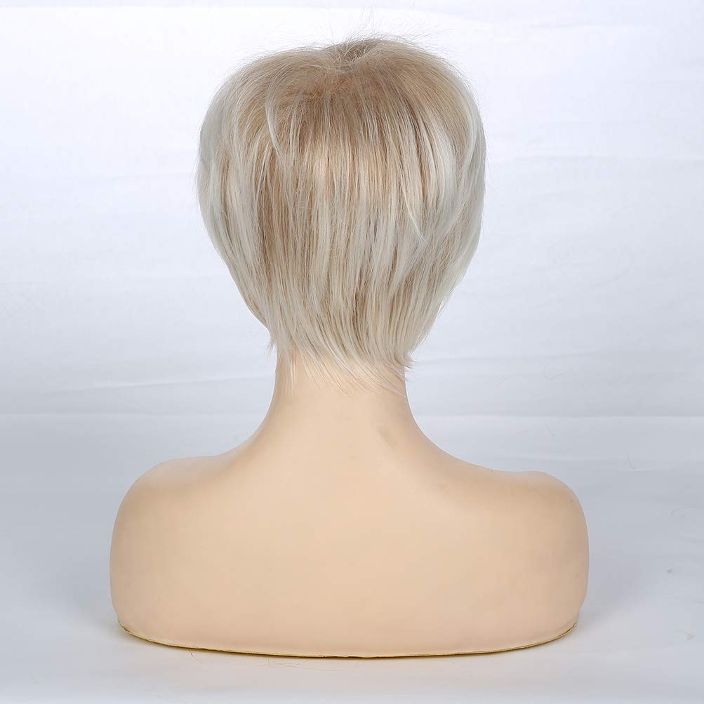Amazon.com : Wiwige Short Layered Blonde Wigs for Women  display picture 2